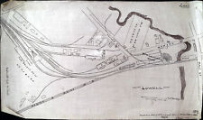 NYNH&HRR Lowell Yard Plan on Vellum 1898 picture