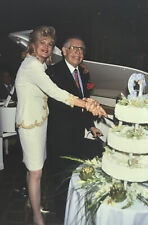 Vintage Photo Slide Milton Berle Wedding Cake 1991 picture