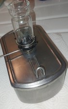HIRAM PIPER (H.L. PIPER) SWITCHMENS LONG TIME BURNER - FUEL POT *EXTREAMLY CLEAN picture